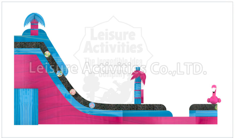 22ft magical vibes double lane water slide sl
