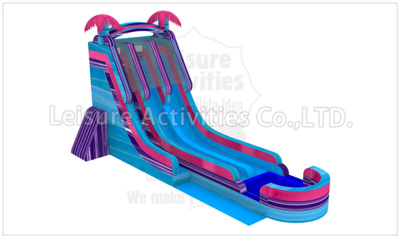 22ft magical vibes double lane water slide sl
