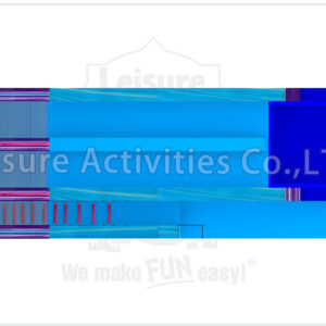 22ft magical vibes double lane water slide sl