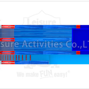 22ft magical vibes double lane water slide sl
