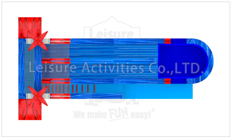 22ft magical vibes double lane water slide sl